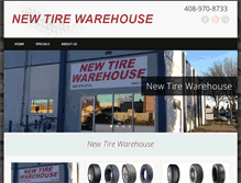 Tablet Screenshot of newtirewarehouse.com
